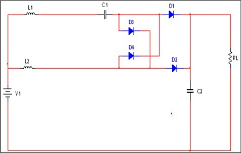  Proposed circuit diagram of boost converter at mode 4