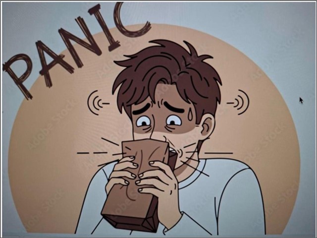 Exercise to help stop a Panic Attack: Breathing through a bag